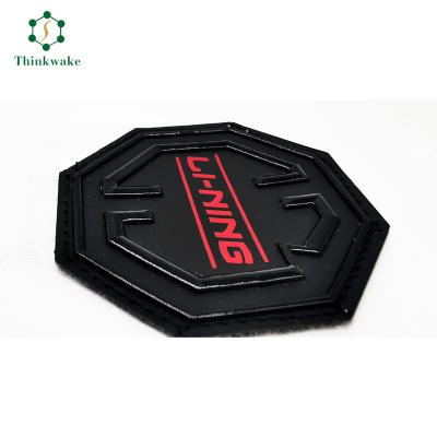 China OEM Washable High Quality Eco Friendly Custom Personalized 3D Raised Logo Rubber Patch Effect Heat Transfer for sale