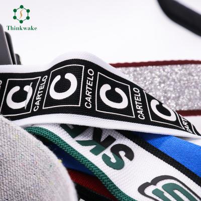 China Custom High Tenacity OEM Print Underwear Jacquard Belt Bag China Factory Shoes Elastic Woven Elastic Band for sale