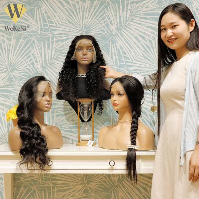 China Curly 100% Virgin Brazilian Curly Human Hair Lace Front Wigs,Wholesale Cheap Natural Hair Wigs For Black Women,HD Lace Front Wig for sale