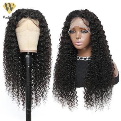 China Water Wave 10A Grade Raw Unprocessed Virgin Water Wave Lace Front Human Hair Wigs 150 180 250 Density Hair Virgin Wigs for sale