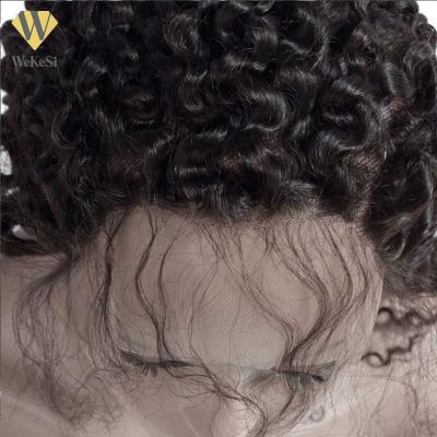 China 2021 Hot Peruvian Deep Curl Wave Virgin Hair Bundle Deals Curly With Lace Silk Frontal Closure Base Free Shipping for sale