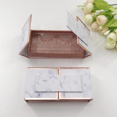 China Customized Premium Waterproof Eyelash Packaging Box Mink Eyelashes 3D Eyelash Packaging Box 100 Crown Lash Box Package for sale