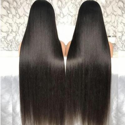 China Silky Straight Wave 30 32 34 36 38 40 50inch HD/Transparent Lace Hair Wig, Nature Cuticle Aligned 13x6 Long Straight Lace Front Wigs for sale