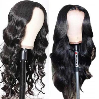 China Natural Body Wave 5x5 HD Lace Wig Black Body Wave HD Lace Front Wigs Transparent Front Wig Pre Plucked 180% Density HD for sale