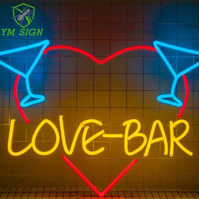 China Color Changing Shops Decoration Neon Signs RGB Led Cable Neon Letters Customs Lead Acrylic Neon Sign For Bar for sale