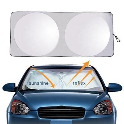 China Wholesale Custom Logo PVC Sunshade Car Sun Visor Front Windshield Shades Sports Sunshade for sale