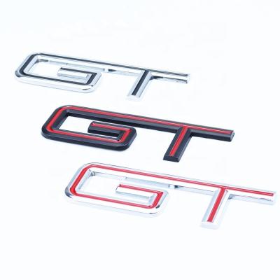 China 3D Stereo GT Emblem Stickers 3D Badge Marks With Letters Logo Tailgate Badge Sticker For 2011-2022 Ford Mustang Accessories Car Stickers for sale