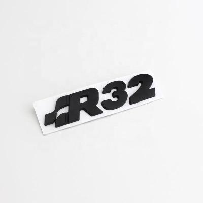 China Easy Removable Car Sticker SR 32 Decals Front Hood Emblem Grille For Volkswagen R Racing VW Golf Passat Tiguan cc Sagitar Touareg SR Sticker for sale