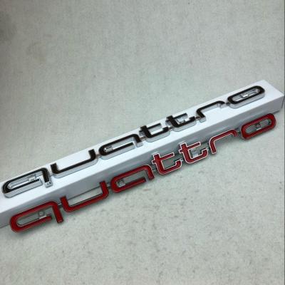 China 3D Stickers 3D Stereo Car Sticker Limited Edition quattro badge logo suitable for Audi Four-Wheel Drive RS1 RS4 RS5 RS6 Standard Mesh Car Sticker for sale