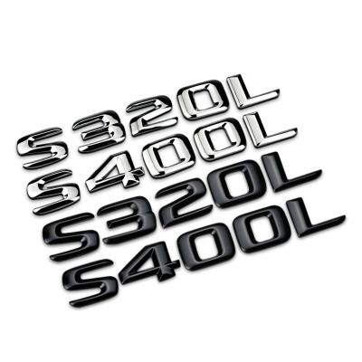 China New easy removable for Mercedes-Benz S320L S400L S500L S600L modified metal car logo AMG tail label word sticker car sticker for sale