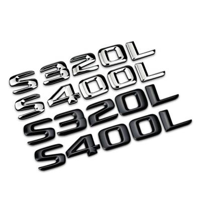 China New Metal Car Logo AMG Logo Tail Label Word Sticker Easy Removable Modified Car Sticker For Mercedes-Benz S320L S400L S500L S600L for sale