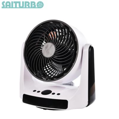 China Cute And Quiet Tabletop DC LED Display Fan With Remote Control for sale