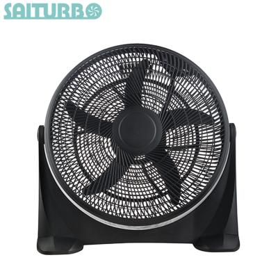 China Cooling Room Whole Room Circulator Fan, Black Tabletop Fan with Swing Function Box Fan for sale