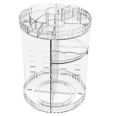 China Adjustable Multifunctional Acrylic Cosmetic Storage 360 ​​Rotating Storage Makeup Organizer for sale