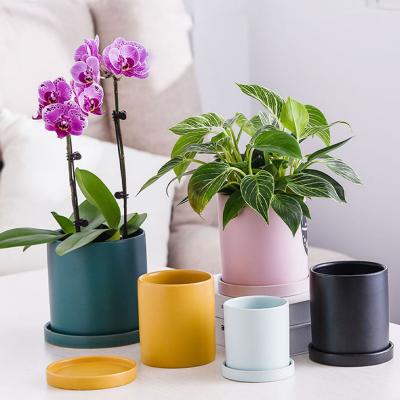 China Contemporary Ceramic Succulents Flower Pots Custom Planters Creativity Home Decoration for sale