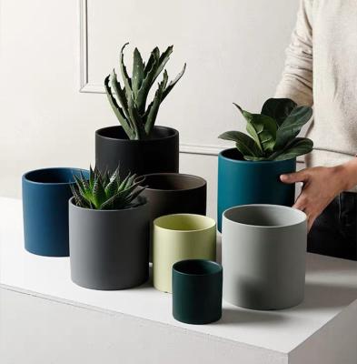 China Amazon Contemporary Hot Selling Nordic Various Sizes Colors Flower Pot Wedding Decoration Indoor Plant Ceramic Pots for sale