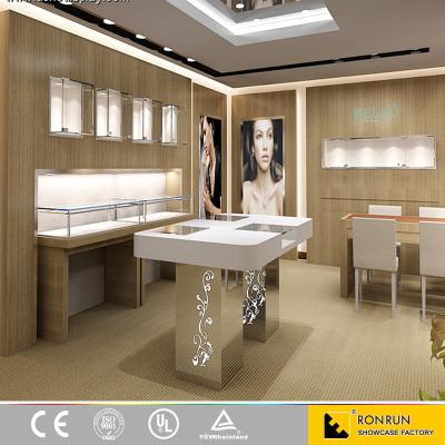 China Newest Luxury Luxury Wooden Showroom Counter Design Pictures Jewelry Store Furniture Design for sale