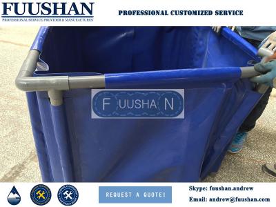 China Fuushan Soft PVC Tarpaulin Collapsible and Foldable Comercial Frame Container for sale