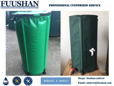 China FUUSHAN China Factory Supply Rain Water Barrel Pvc Tarpaulin 100L for sale