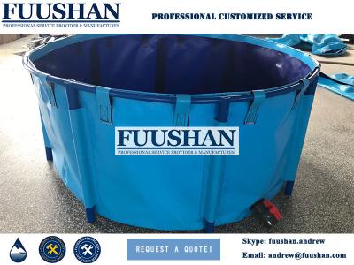 China Fuushan PVC Flexible Industrial Size Fish Tanks For Breeding Aquaculture for sale