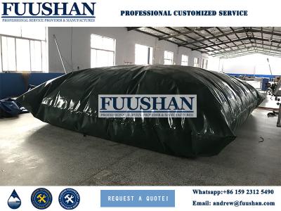 China Fuushan 80000 Liter Plastic PVC Water Storage Bladder Tank /PVC Pillow Water Tank for sale