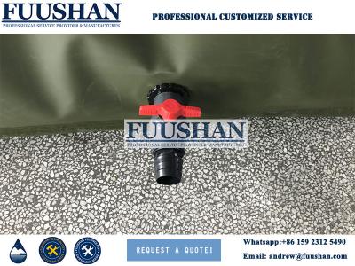 China Fuushan 1000l Collapsible Water Tank Round Cylinder Flexible Water Bladder Tank for sale