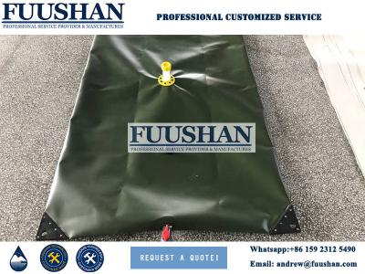 China Fuushan Reinforced Collapsible Plastic Pvc Coated Tarpaulin Water Tank for sale