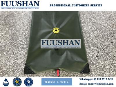 China Fuushan 30000 liter Foldable PVC Tarpaulin Water Storage Tank for sale