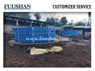 China China export fish ponds for fish farming Plastic Tarpaulin Pond Fish Breeding Tanks for sale