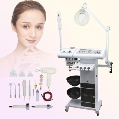 China Skin Lifting High Frequency Steam Facial Face And Galvanica Equipment Multifunctional Beauty Equipment for sale