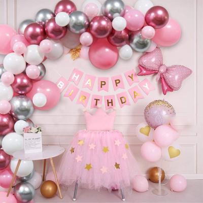 China Decoration Manbao wholesale balloon set birthday happy birthday party balloons sets wedding for sale