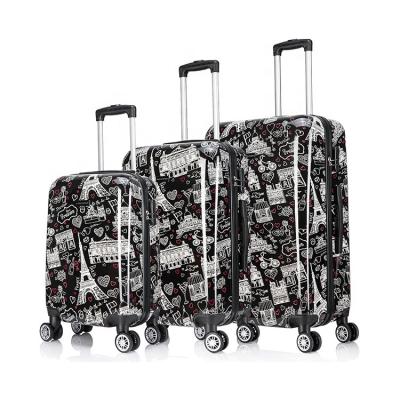 China Personal Custom PC Style Designer 3pcs Luggage Sets For Logo for sale