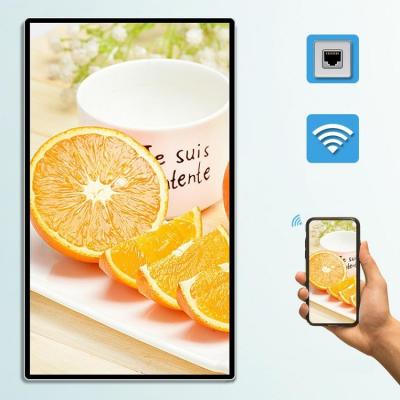 China Indoor Factory Price 49 Inch Android / Windows Wall Mounted Video Touch Screen Advertising Display for sale