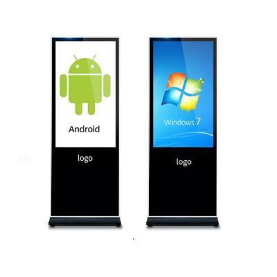 China Smart split screen mall 43 49 55 65 inch floor stand touch video display advertising board for sale