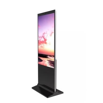 China Smart Split Screen Mall 65 Inch Floor Stand Advertising Board LCD Video Digital Signage Display for sale