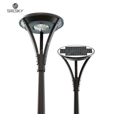 China LANDSCAPE Patent 10W Solar Led Ball Lamp For Gate Pillar , Solar Led Street Light On Pole With Pir Sensor for sale