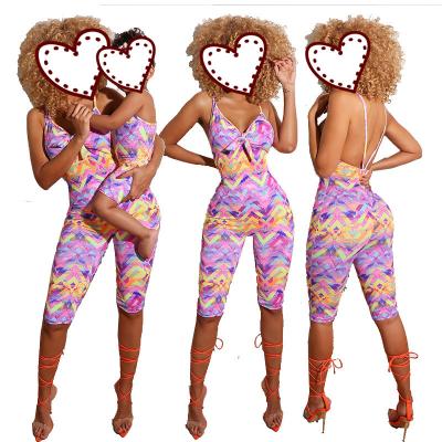 China Mummy and Me Matching Outfits QUICK DRY Sleeveless Women Summer Clothes 2 Piece Sets Mummy and Me Swimwear for sale