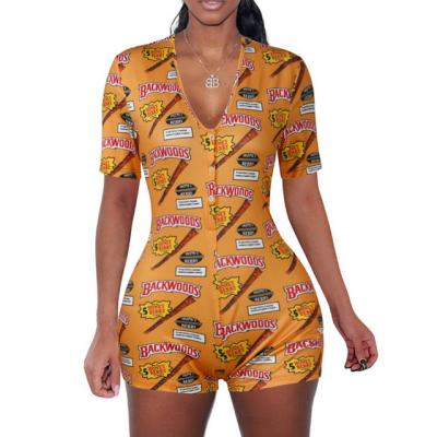 China QUICK DRY Women's Shorts Sleepwear Onesie Pijamas Adults Adults Backwood Onesie Rompers for sale