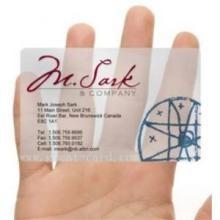 China transparent business card for sale