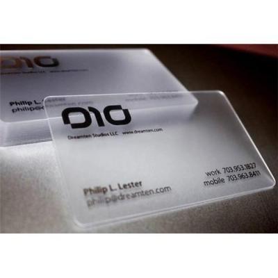 China transparent business card sheets for sale