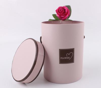 China wholesale custom printed cardboard paper hat flower box round tube packaging with logo for sale