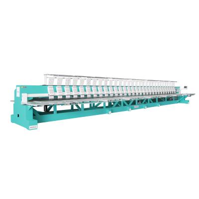 China 30 Heads 9 Needles Flat Embroidery Machine With Double Cam Single Reciprocator for sale