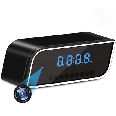 China Built-in Siren 1080P WiFi Spy Camera Hidden Clock Cameras with Night VisionMotion Detection Loop Recording Phone APP and PC Software for sale