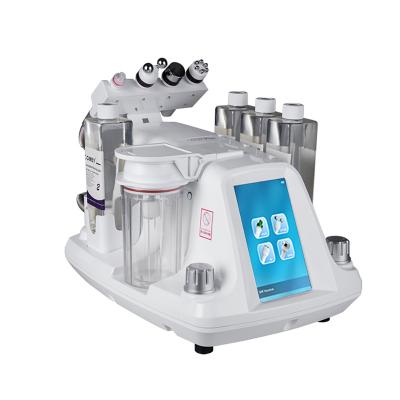 China Pigmentation Correctors 6 IN 1 Portable O2 H2 Aqua Peeling Microdermabrasion Machine / Hydra Dermabrasion Facial Machine for sale