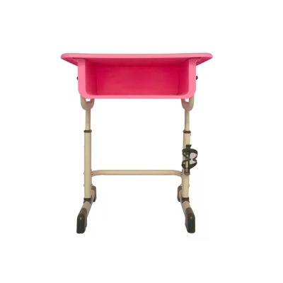 China Modern Furniture Kids Student Plastic Steel School Single Seat Study Desk And Chair for sale