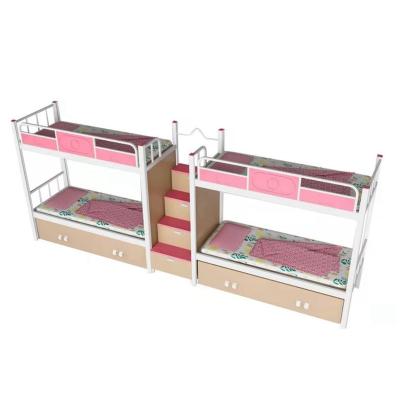 China Modern Made in China Top Quality Bunk Bed Student Bed Steel Modern Apartment Bed for sale