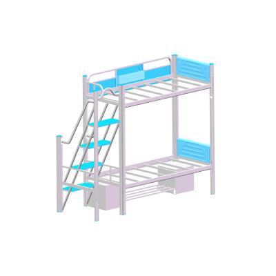 China Modern Design Steel Bunk Bed Modern Design Metal Frame Commercial Bunk Bed For Student Apartment for sale