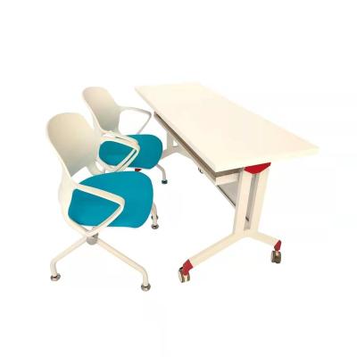 China Modern Factory Wholesale Rectangle School Seater Double Steel Plastic Wooden Desk And Chair for sale