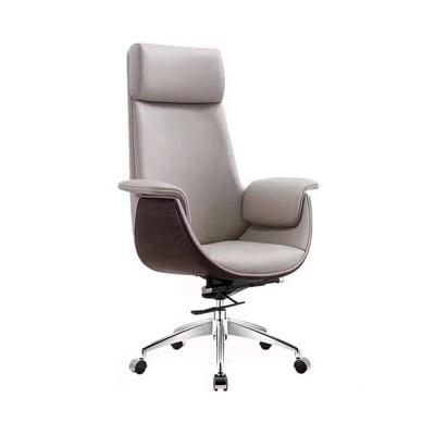 China Luxury Leather Computer Home Study Office Boss Light Backrest Swivel Office Swivel Lift Chair For Office Furniture for sale