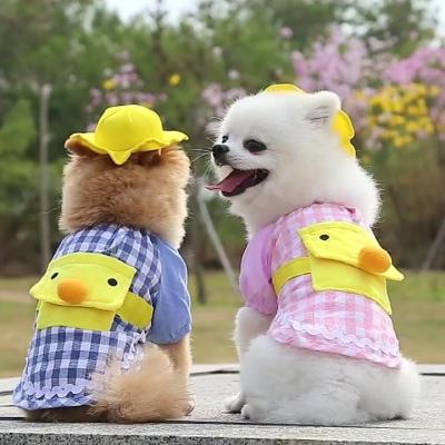 China Factory Sales Factory Selling Hot Pet Clothing Cartoon Clothing Stocked Yellow Duck C For Cats And Dog for sale